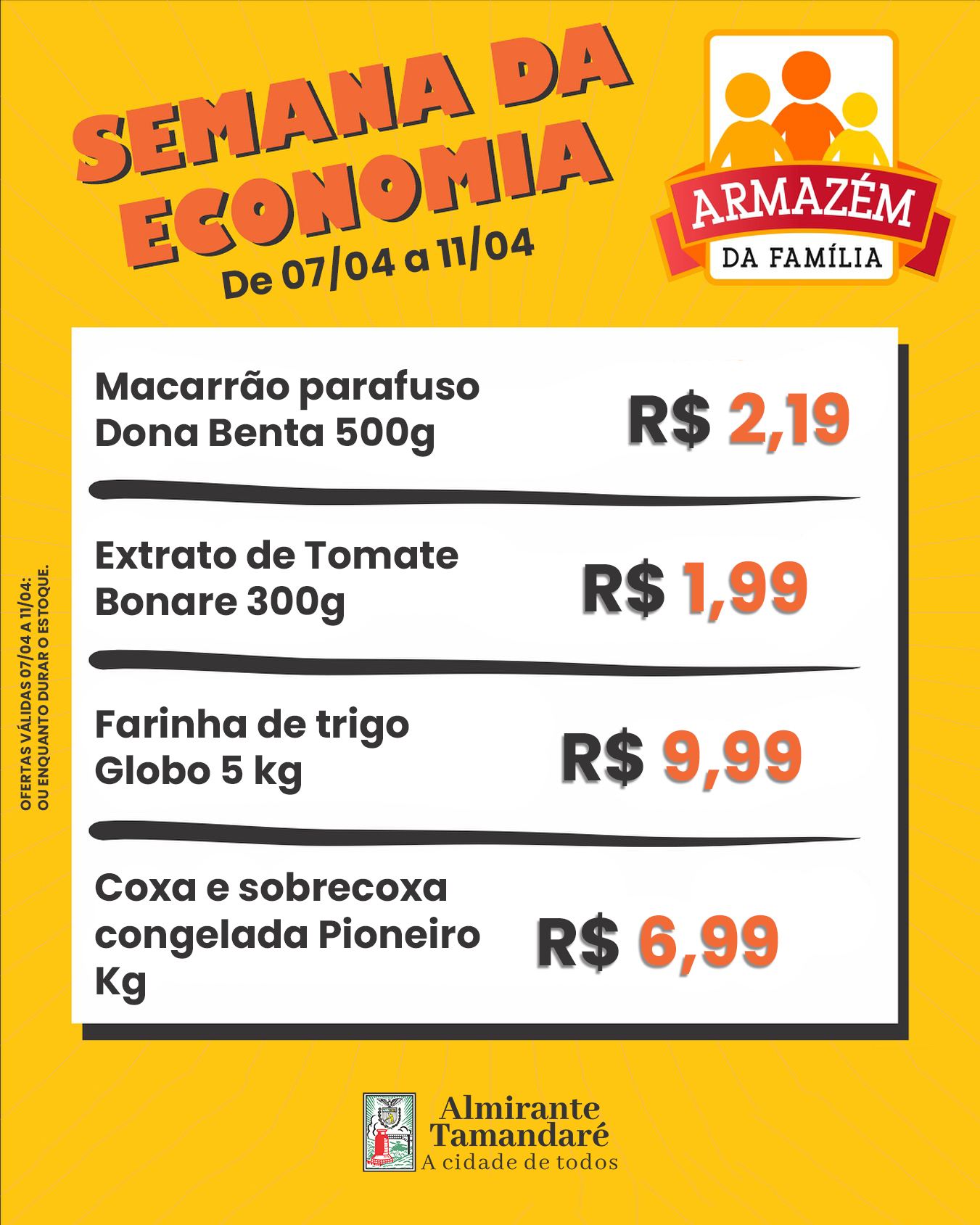 Post no instagram da Prefeitura de Almirante Tamandaré