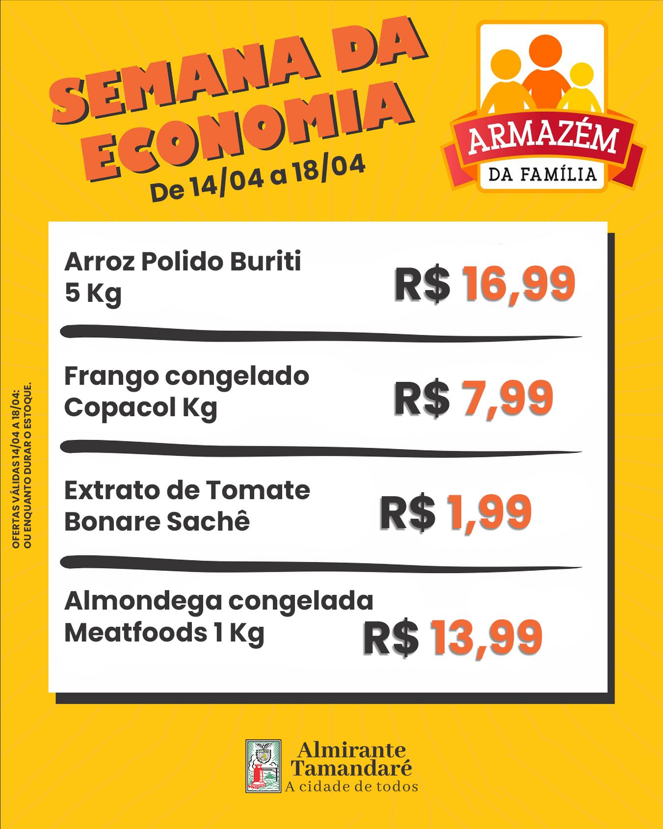 Post no instagram da Prefeitura de Almirante Tamandaré