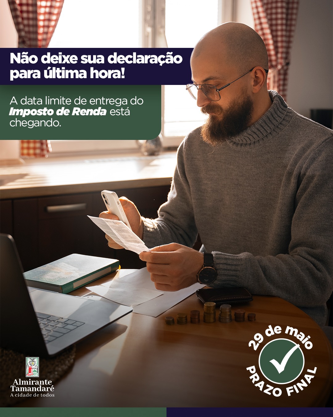 Post no instagram da Prefeitura de Almirante Tamandaré