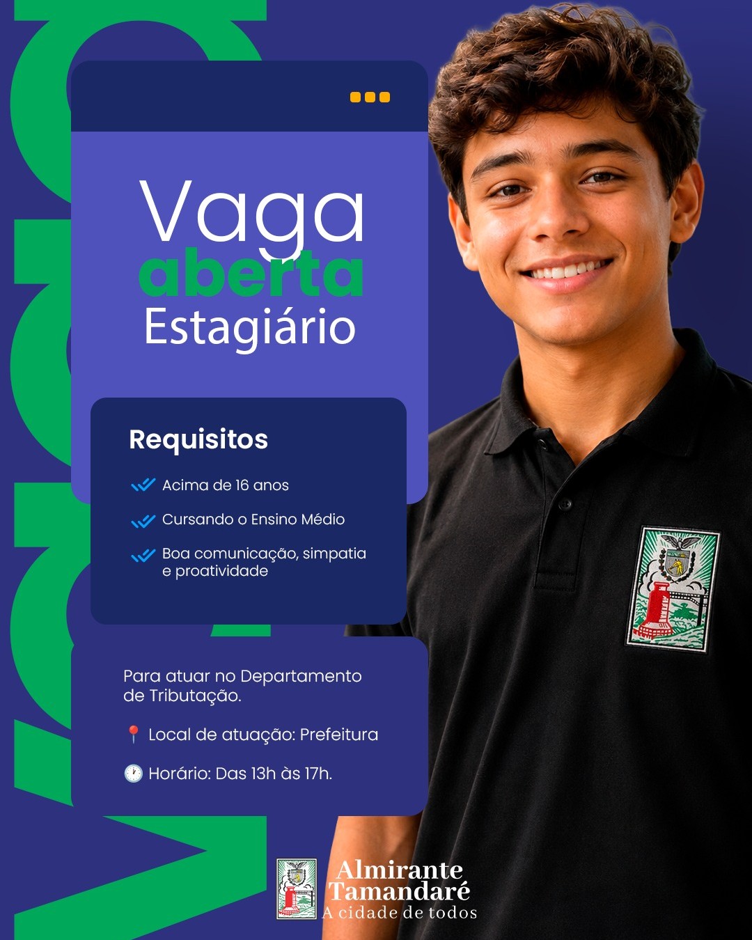 Post no instagram da Prefeitura de Almirante Tamandaré