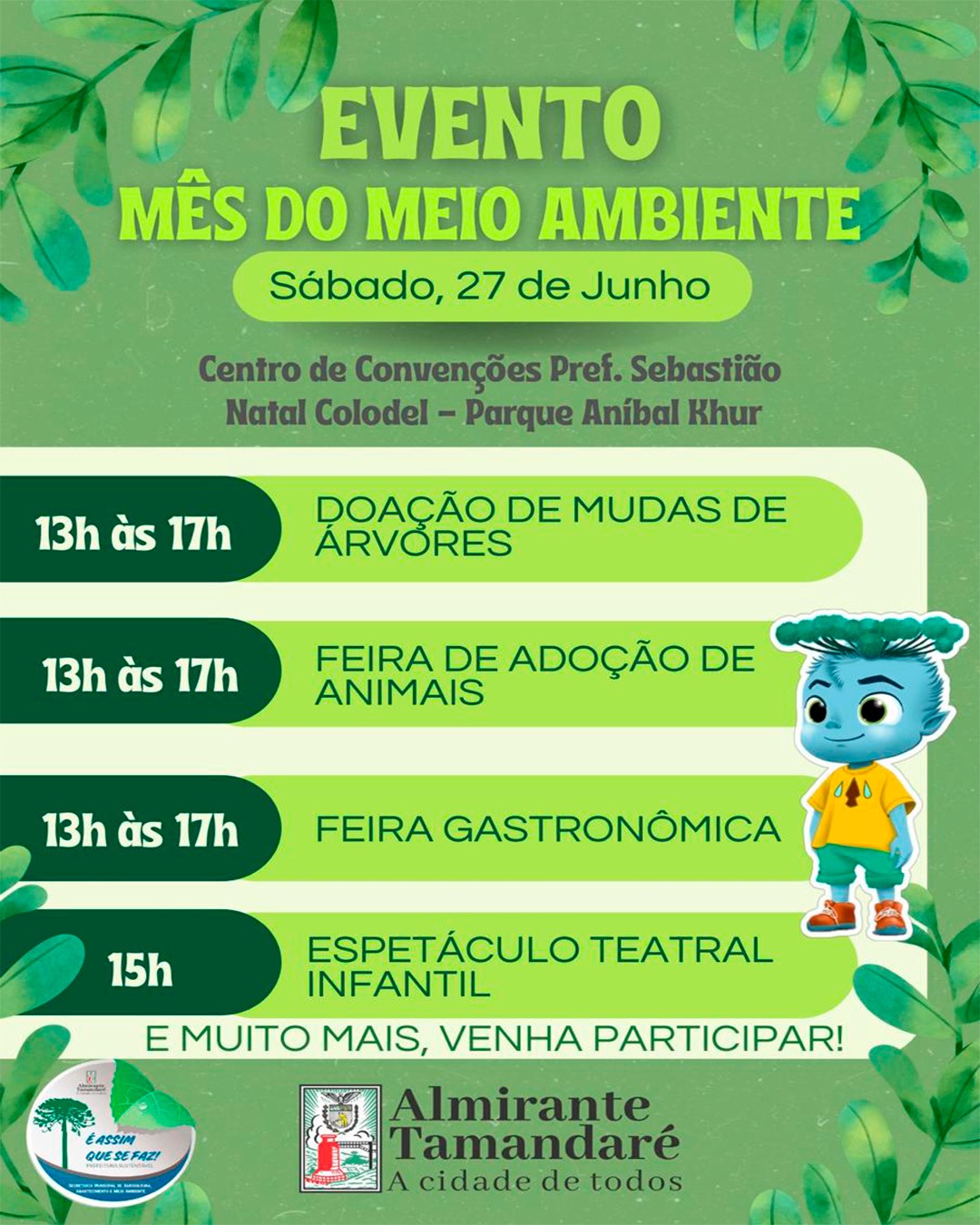 Post no instagram da Prefeitura de Almirante Tamandaré
