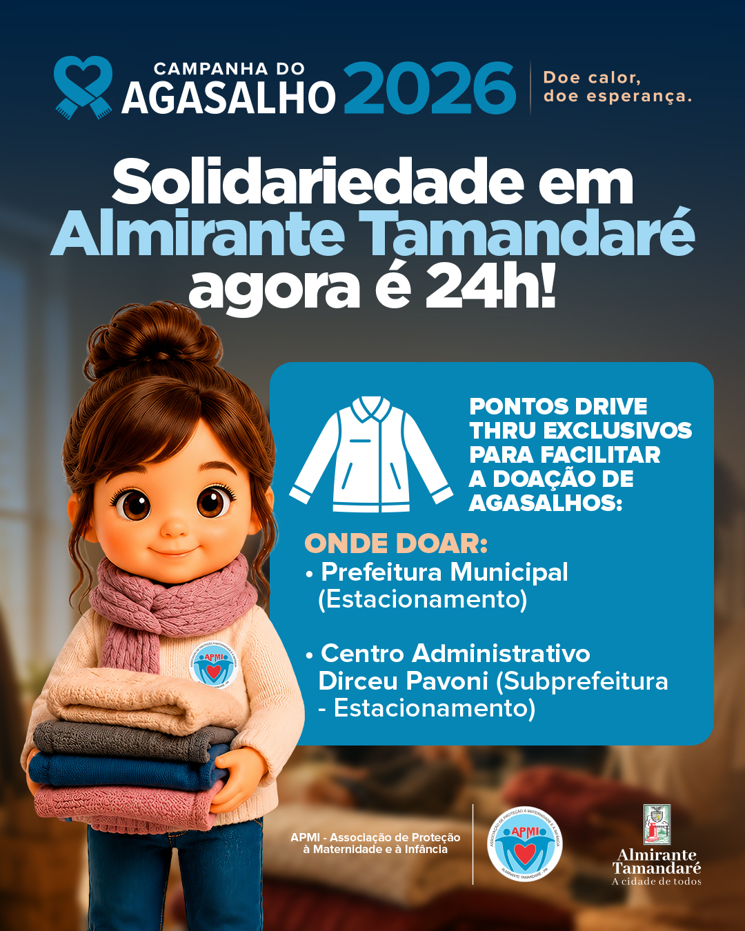 Post no instagram da Prefeitura de Almirante Tamandaré
