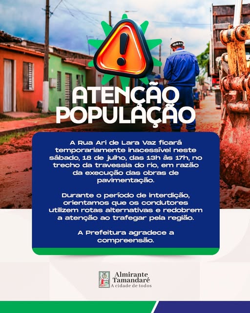 Post no instagram da Prefeitura de Almirante Tamandaré