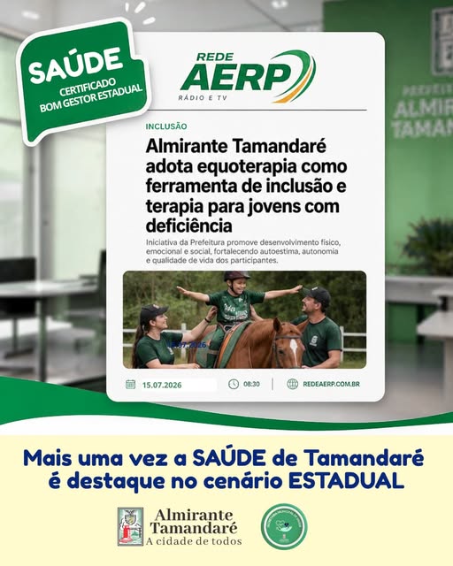 Post no instagram da Prefeitura de Almirante Tamandaré